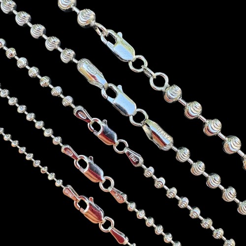 Ball moon chain - necklace, solid